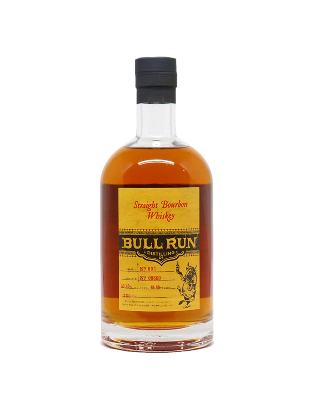 Bull Run Straight Bourbon Whiskey