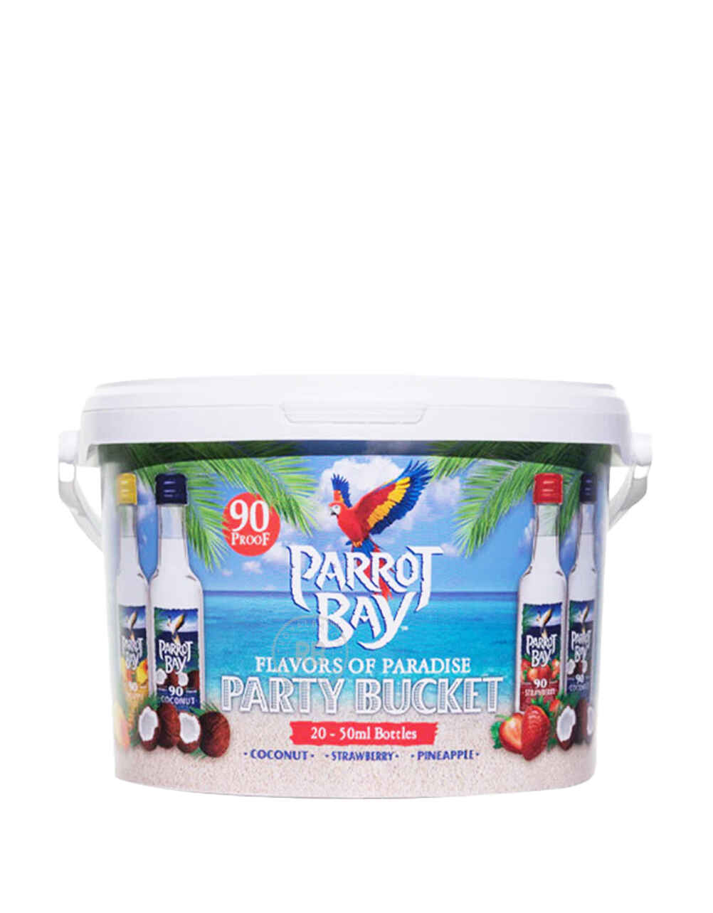 Parrot Bay Flavors of Paradise Party Bucket 20 Pack x 50ml