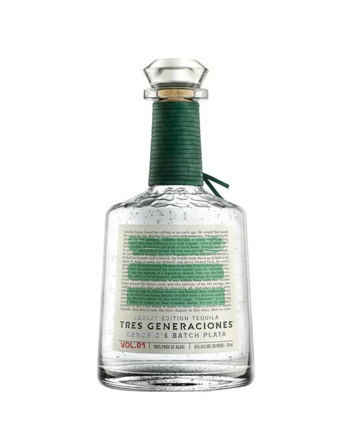 Tres Generaciones Cenobio's Batch Plata Vol#1 Legacy Edition Tequila